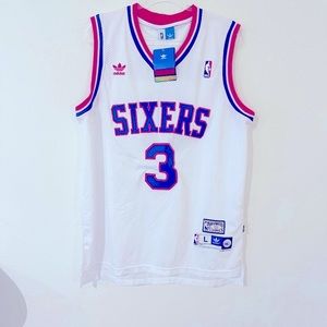 NWT NBA Philadelphia sixers 76ers Iverson Jersey Extra Tall Philly Phila 76er